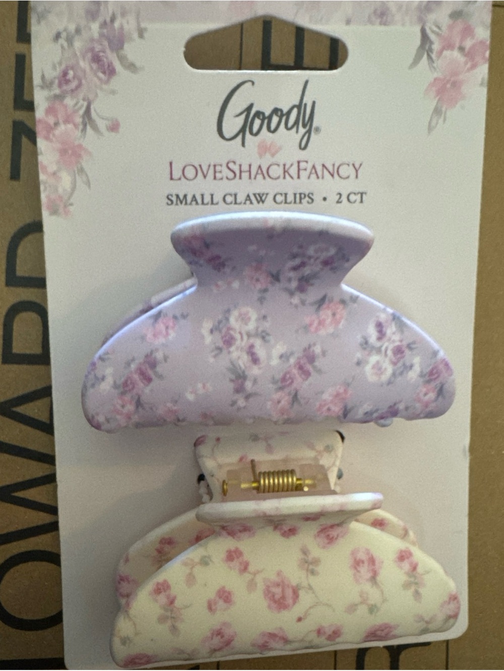 Goody X Love Shack Fancy Small Claw Clip - 2ct - Happy Thoughts And Ribbon Rosa🎀